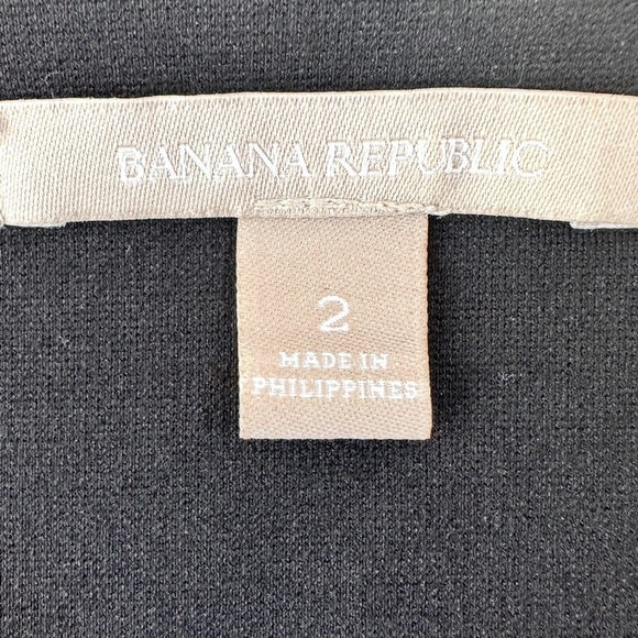 Banana Republic Black Side Zip Ponte Sheath Dress - Picture 6 of 8